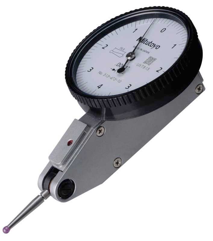 Mitutoyo 513-473-10E Horizontal Dial Test Indicator, Standard Basic Set, 0.008" Range