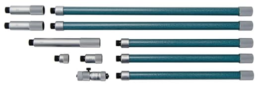 Mitutoyo 137-205 Hardened Face Tubular Inside Micrometer, 50 to 1500 mm