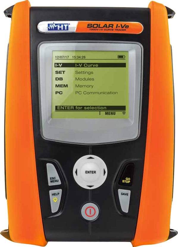 HT Instruments Solar I-Ve 1500V Single-Phase Solar Installation Efficiency Tester and I-V Curve Tracer