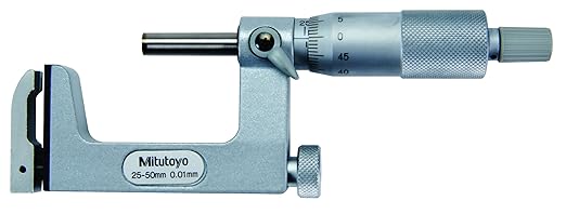 Mitutoyo 117-102 Series 117 Uni-Mike Analog Mechanical Micrometer, 25 to 50 mm, metric