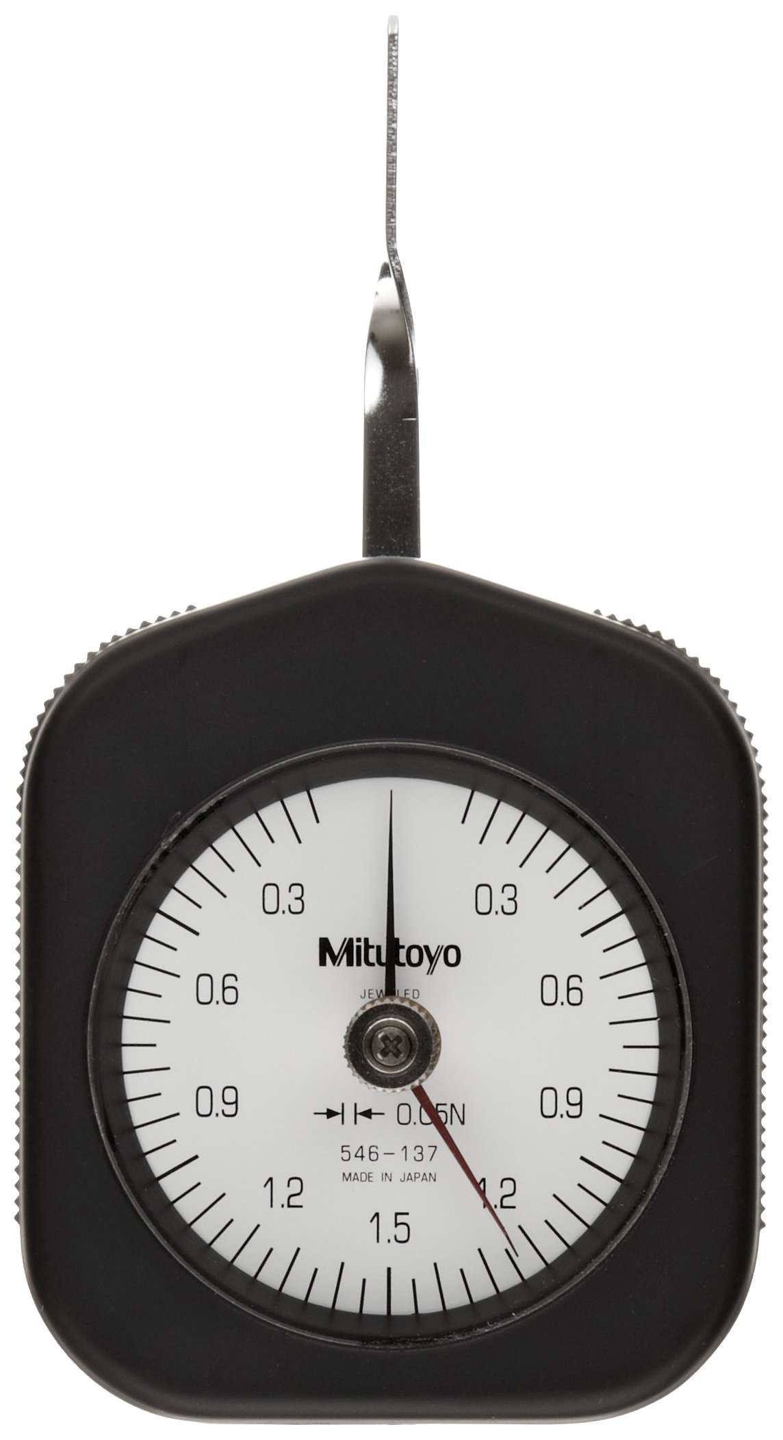 Mitutoyo 546-137 546 Series Dial Tension Gauge, 0.15 to 1.5 N