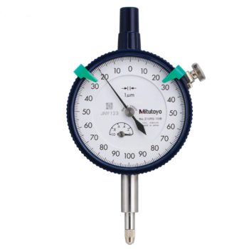 Mitutoyo 2109A-10 Series 2 Dial Indicator, 0 to 1 mm, metric