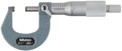 Mitutoyo 103-260 Series 103 Outside Micrometer, 0 to 1", 0.0001"