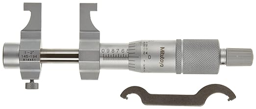 Mitutoyo 145-194 Series 145 Caliper-Type Inside Micrometer, 1 to 2"