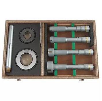 Mitutoyo 368-913 Holtest Micrometer Set, 3-point, 20 to 50 mm