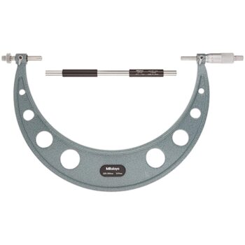 Mitutoyo 124-183 Series 124 Interchangeable Ball Anvil Gear Tooth Micrometer, 250 to 275 mm, ±7 μm