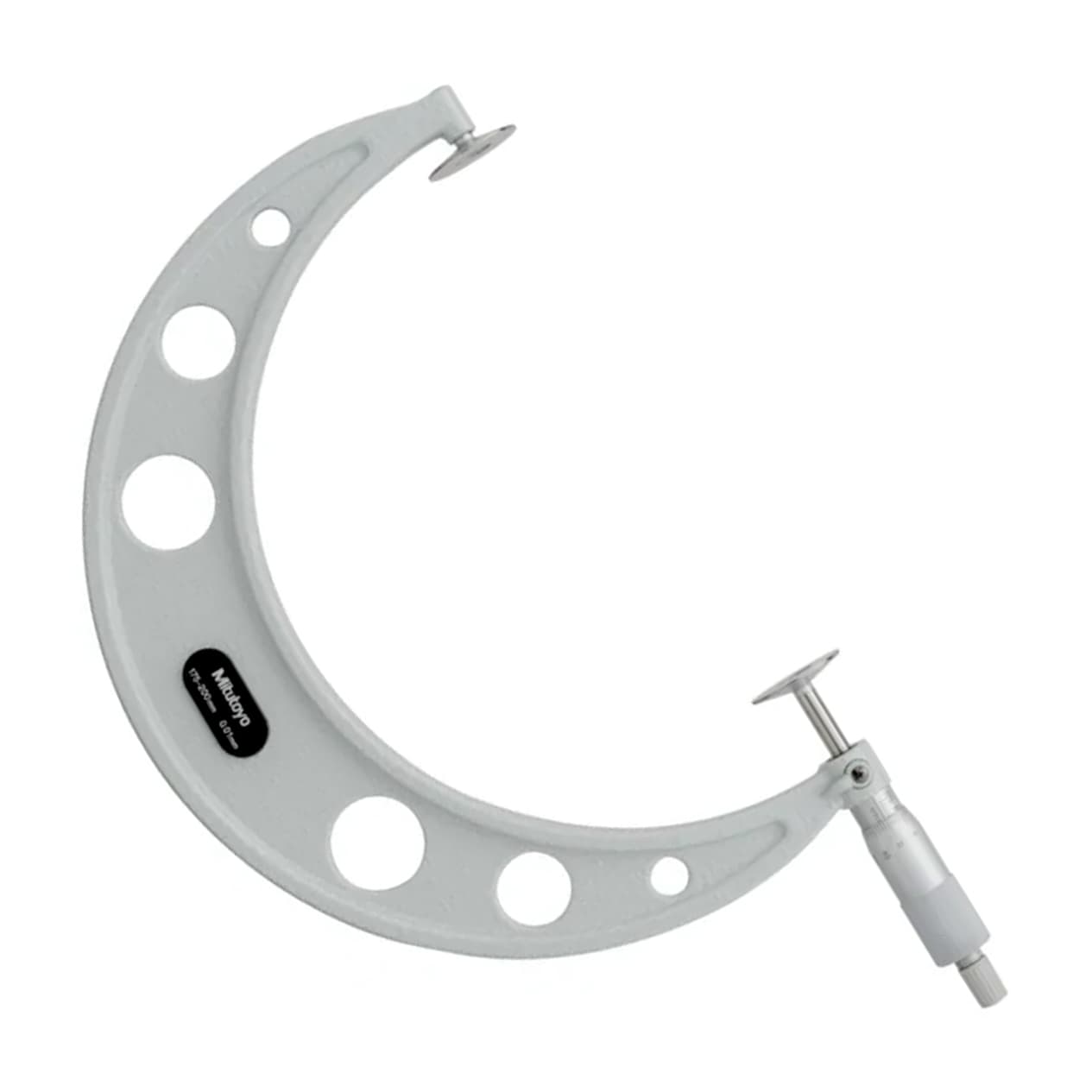 Mitutoyo 123-108 Disc Micrometer Hardened Steel, 175 to 200 mm