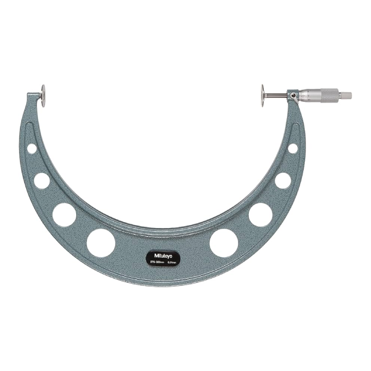 Mitutoyo 123-112 Disc Micrometer Hardened Steel, 275 to 300 mm