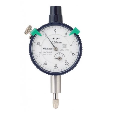Mitutoyo 1040A Series 1 Compact Small Diameter Dial Indicator, 3.5 mm, Metric