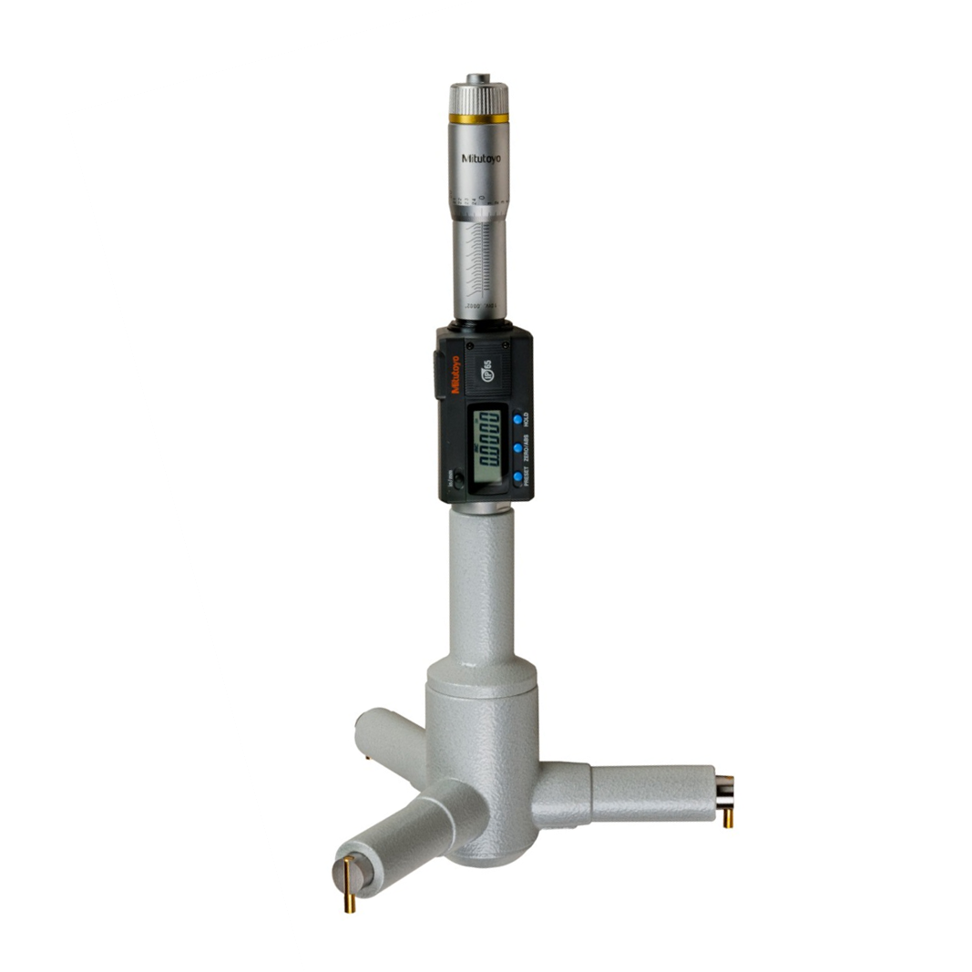 Mitutoyo 468-278 Series 468 Digimatic Holtest 3-Point Internal Micrometer, 8 to 9", SAE/Metric