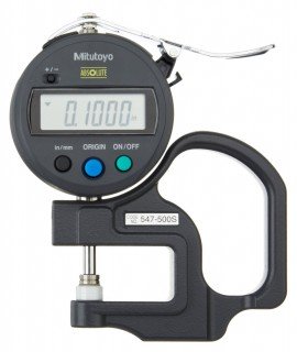 Mitutoyo 547-500S Digimatic Thickness Gage, 0-.470" (0-12mm), SPC Output