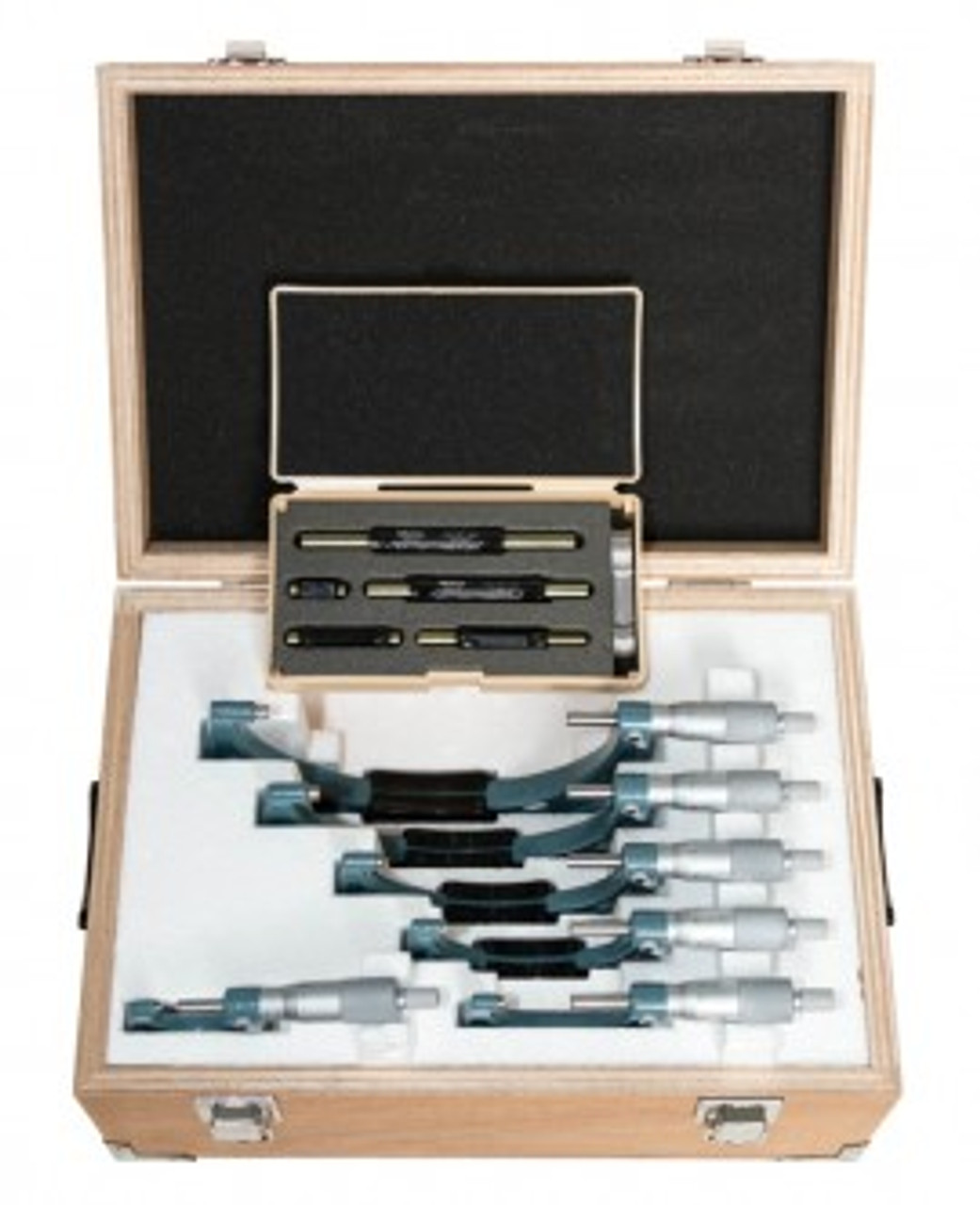 Mitutoyo 103-913-50 Outside Micrometer Economy Design Set, 0 to 150 mm