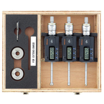 Mitutoyo 468-981 Series 468 Digimatic Holtest 3-Point Internal Micrometer Set, 6 to 12 mm, Metric