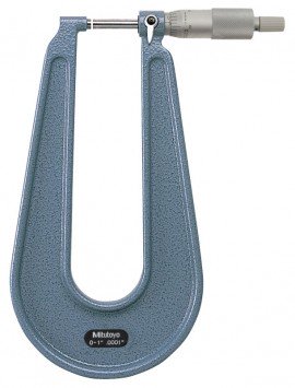 Mitutoyo 118-116 Series 118 Sheet Metal Micrometer, 0 to 1", 6"
