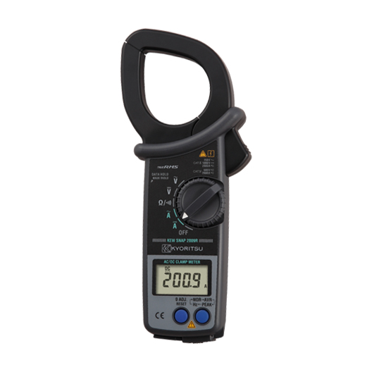 Kyoritsu 2009R True RMS AC/DC Digital Clamp Meter, 2000A/1000V