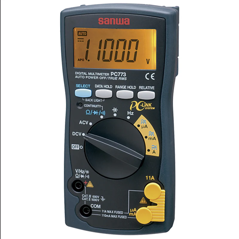 Sanwa PC773 Digital Multimeter with True RMS and PC Link