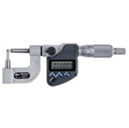 Mitutoyo 395-364-32 Series 395 Digital Tube Micrometer, Cylindrical Anvil, 0 to 1"