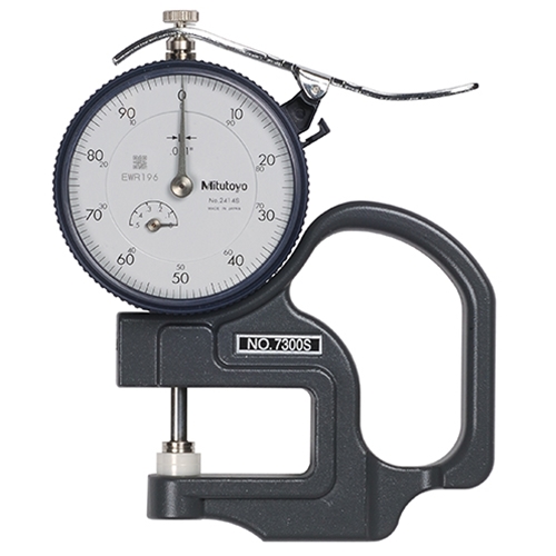Mitutoyo 7300A Thickness Gauge with Dial, 0 to 0.5"