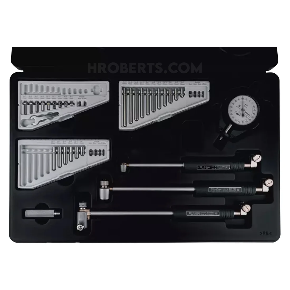 Mitutoyo 511-922-20 Standard Bore Gauge Set, 0.001 mm