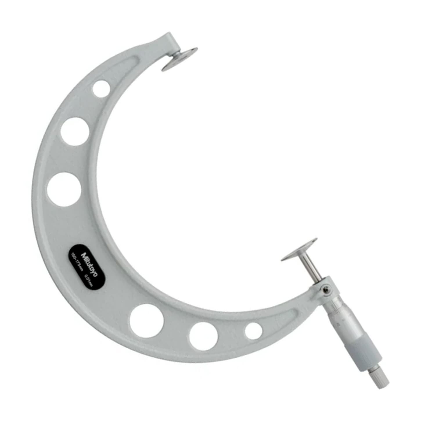 Mitutoyo 123-107 Disc Micrometer Hardened Steel, 150 to 175 mm