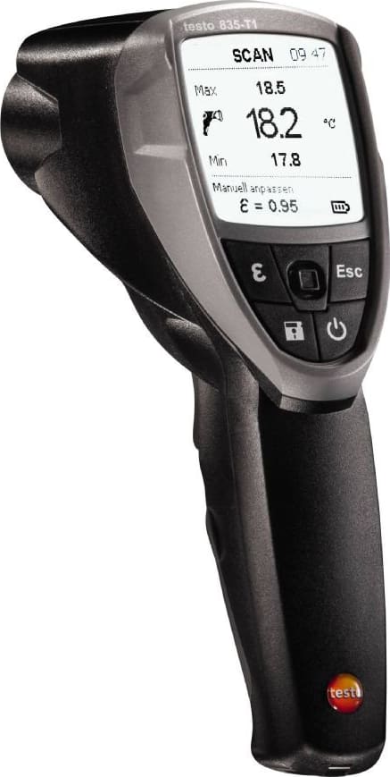 Testo 835-T1 - Infrared Thermometer, Maximum Temperature 600°C