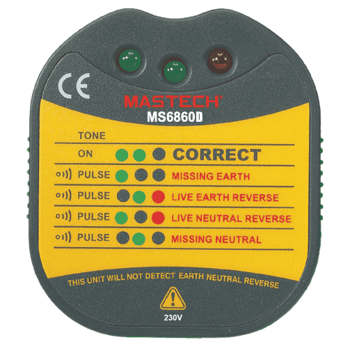 Mastech MS6860D Compact Socket Tester