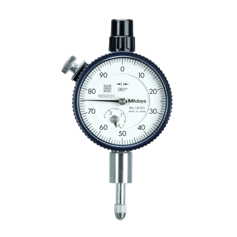 Mitutoyo 1410A Series 1 Compact Dial Indicator, 0.25", SAE