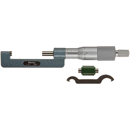 Mitutoyo 147-352 Hub Micrometer, 1 to 2"