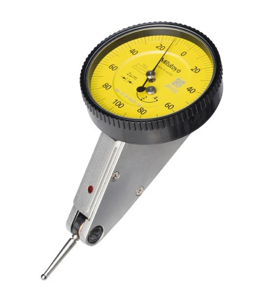 Mitutoyo 513-444-10A Horizontal Dial Test Indicator, Plus Set, 1.6mm Range