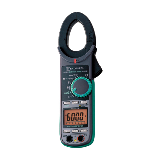 Kyoritsu 2046R True RMS AC/DC Digital Clamp Meter, 600A/600V