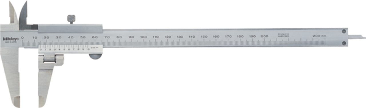 Mitutoyo 536-212 Metric Vernier Swivel Jaw Caliper, 0 to 200 mm