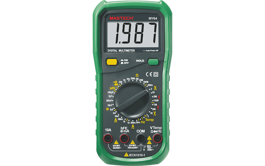 Mastech MY64 Manual Ranging Digital Multimeter