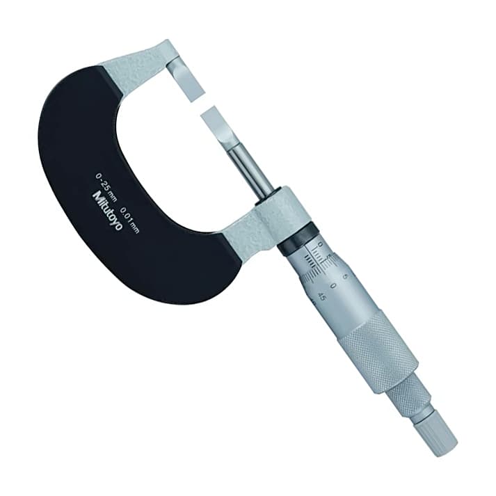 Mitutoyo 122-142-10 Series 122 Blade Micrometer, 25 to 50 mm, 11.11 oz