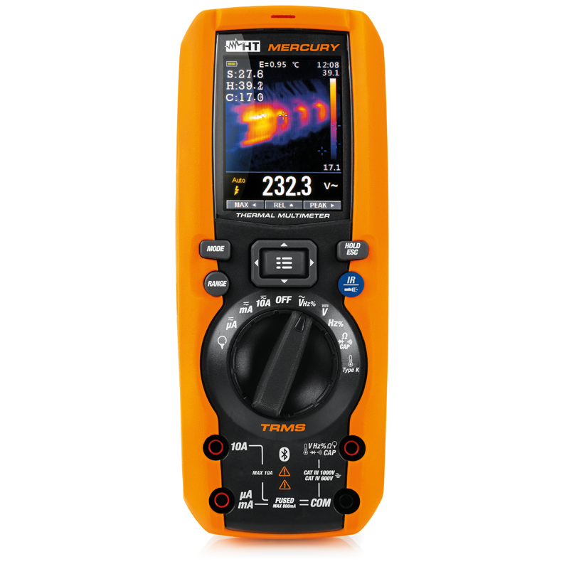 HT Instruments MERCURY TRMS DMM Multimeter w/IR Camera, 1000VDC, 10A Resistance