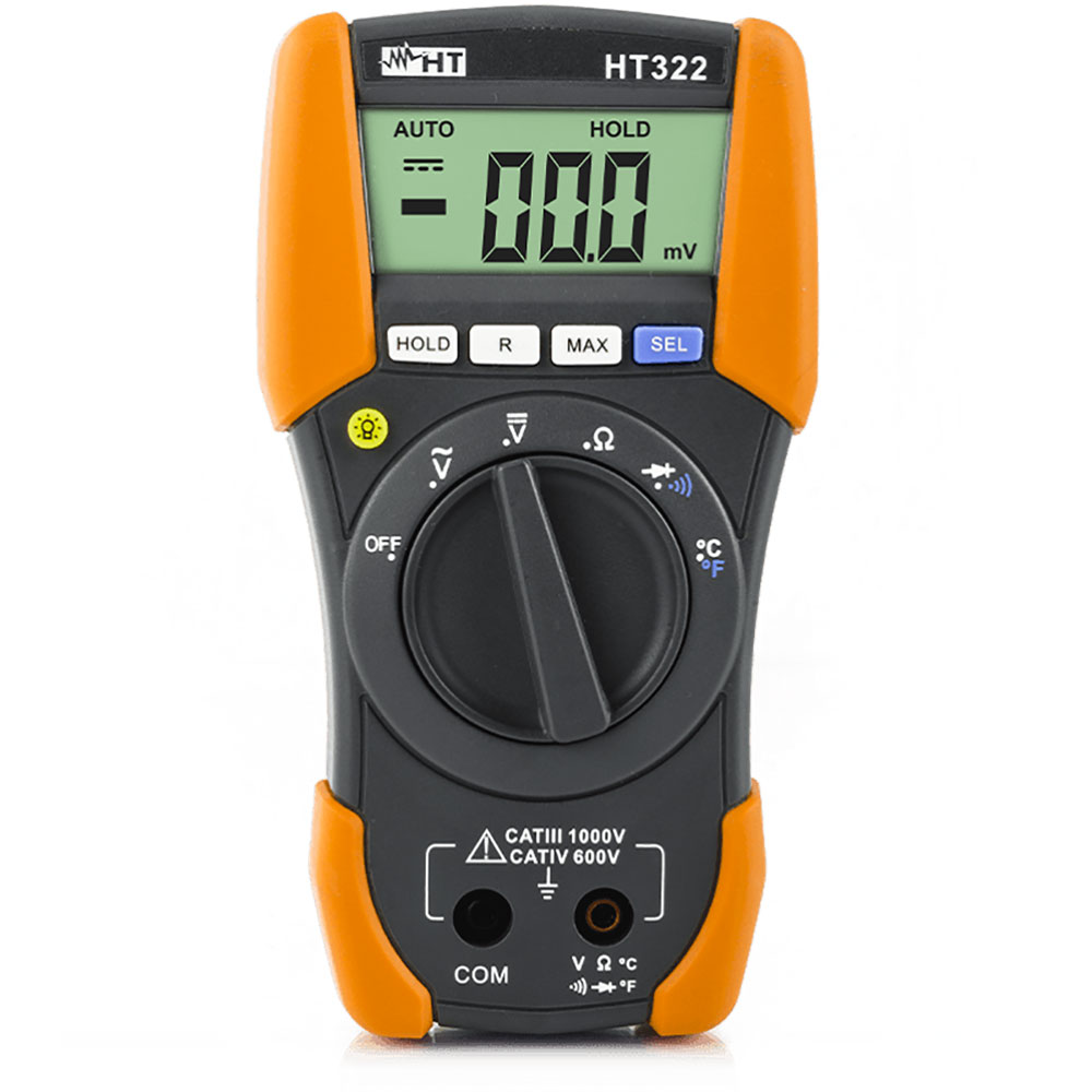 HT Instruments HT322 CAT IV Digital Multimeter with Temperature Measurements