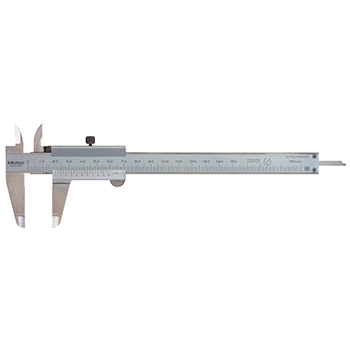 Mitutoyo 530-335 Standard Vernier Calipers with OD/ID Carbide-Tipped Jaws, 0 to 150 mm, Metric