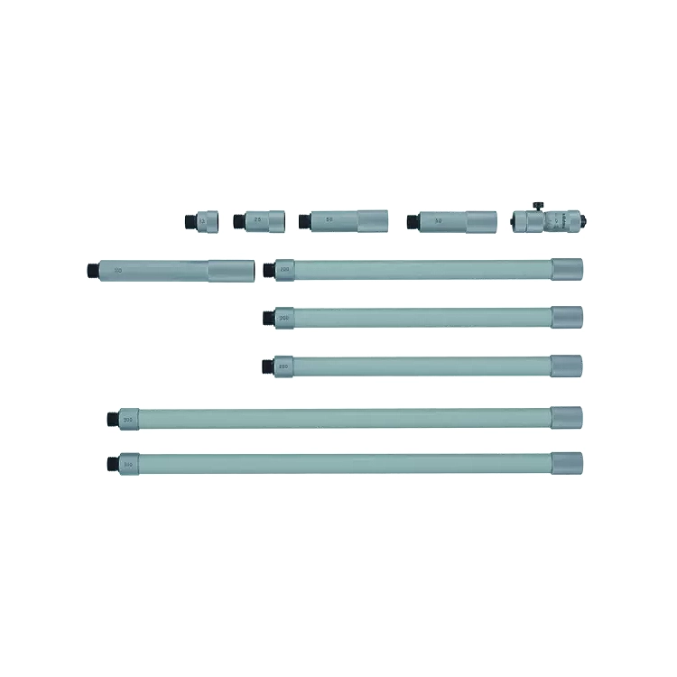 Mitutoyo 137-218 Carbide Tipped Tubular Inside Micrometer, 2 to 20"