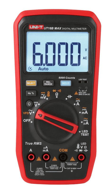 UT18B MAX True RMS Digital Multimeter