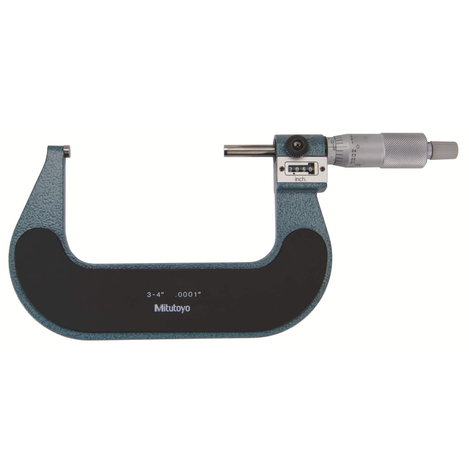 Mitutoyo 193-214 Outside Micrometer, 3 to 4", .0001"