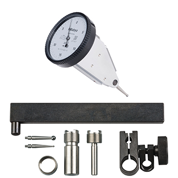 Mitutoyo 513-452-10T Vertical Dial Test Indicator, Full Set, 0.03" Range