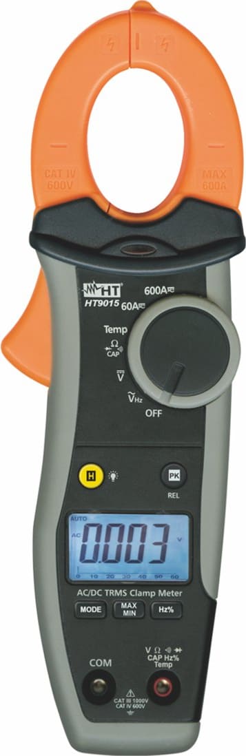 HT Instruments HT9015 AC/DC TRMS Digital Clamp Meter up to 600A