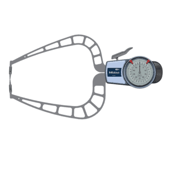 Mitutoyo 209-921 Series 209 External Dial Caliper Gauge, 0 to 50 mm
