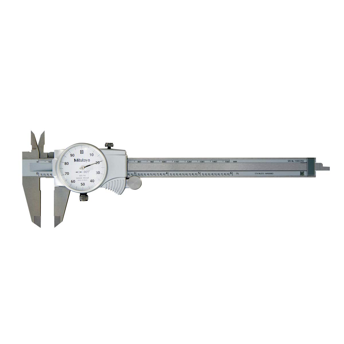 Mitutoyo 505-742J Dial Caliper, 0 to 6"