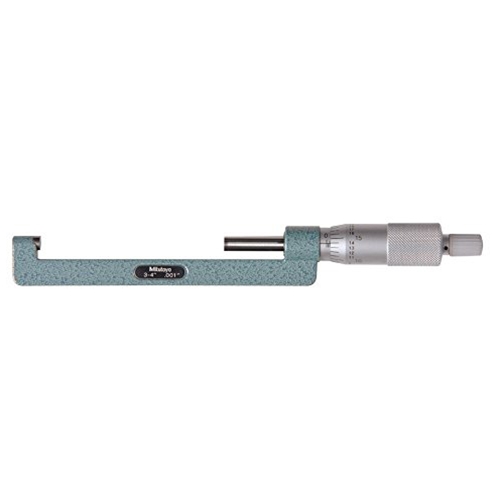 Mitutoyo 147-354 Hub Micrometer, 3 to 4"