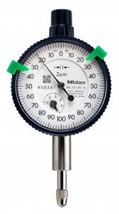 Mitutoyo 1013A-10 Series 1 Compact Small Diameter Dial Indicator, 1 mm, Metric
