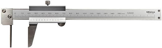 Mitutoyo 536-101 Metric Vernier Offset Caliper, 0 to 150 mm