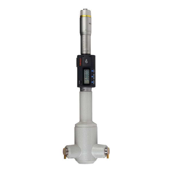 Mitutoyo 468-274 Series 468 Digimatic Holtest 3-Point Internal Micrometer, 4 to 5", SAE/Metric